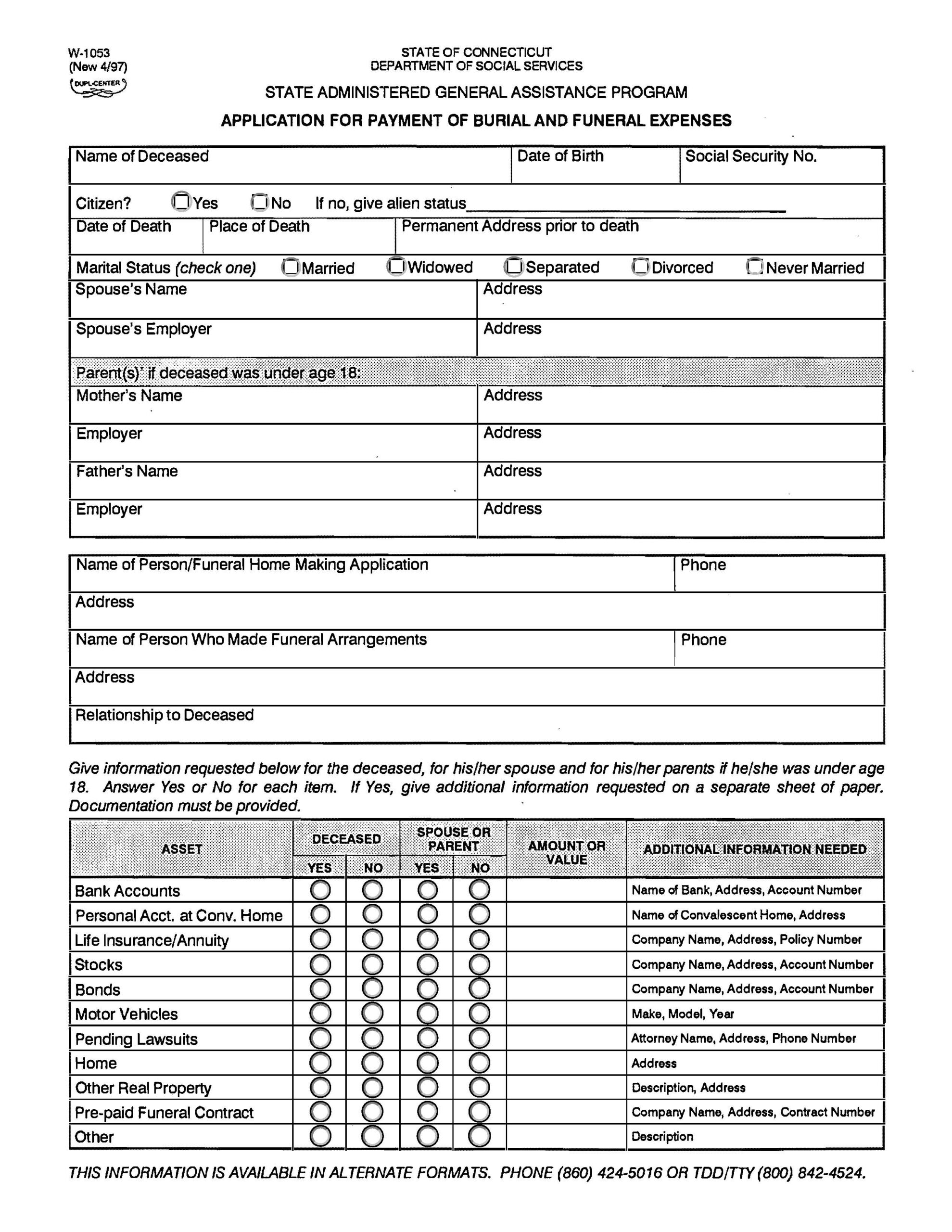 Application for Payment