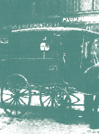 Celebrating 100 years in business while showcasing Beecher & Bennett's different locations during that time, including their very first at 280 Elm Street in New Haven. Notice the horse pulled hearse!